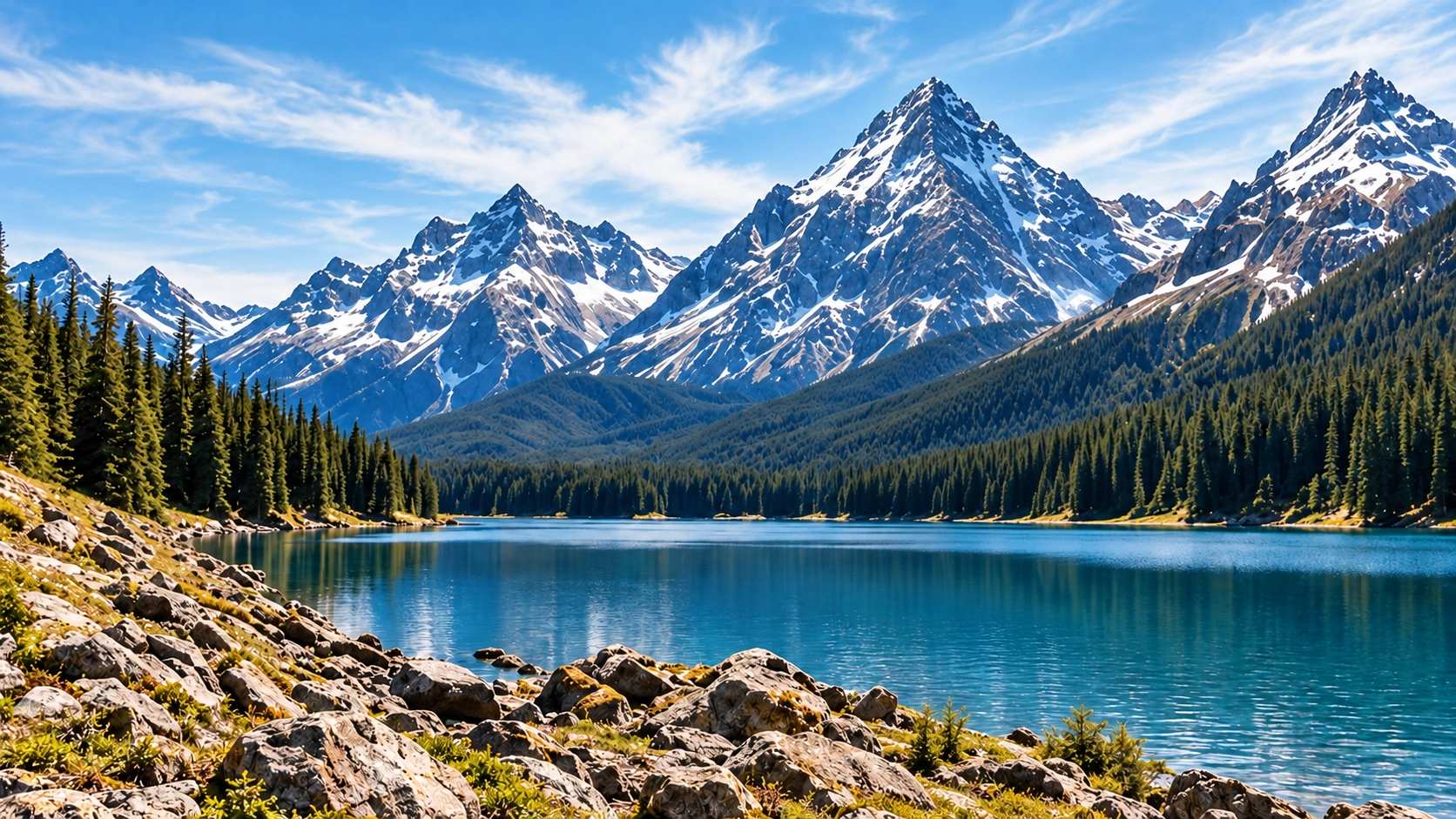 A mountain photograph with room for a wider composition